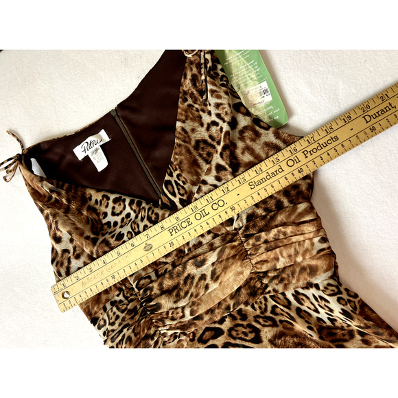 Patra Dress 10 Animal Print Womens Y2K Leopard Dress 90s Grunge Boho Chic Glam - Picture 13 of 14